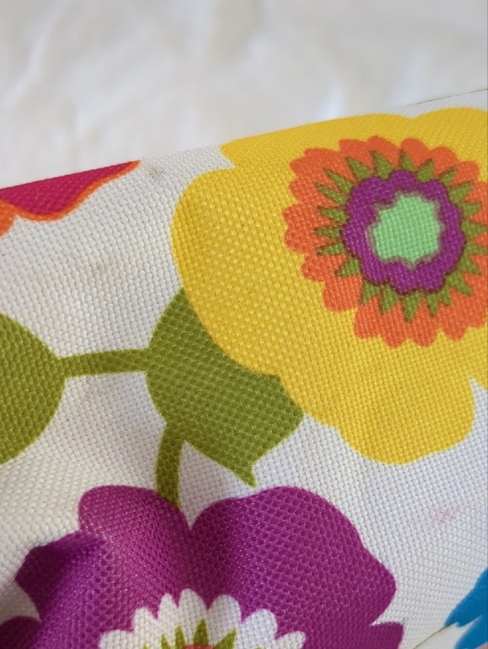 Trina Turk Floral Cosmetic Pouch - Orange, Green, Yellow, Pink - Picture 6 of 6